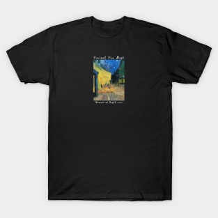 Terrace at Night, Vincent Van Gogh T-Shirt